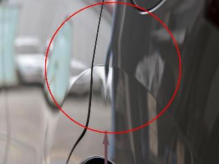 ワゴンRリアフェンダーのデントリペア例